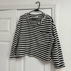 Blu Pepper Striped Top